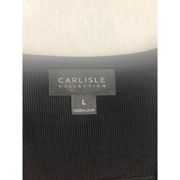 Carlisle Collection Italian Jesrsey Knit Cardigan Sweater  Size L - Picture 2 of 11